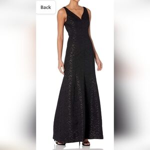 HALSTON Heritage Shimmer Bonded Gown